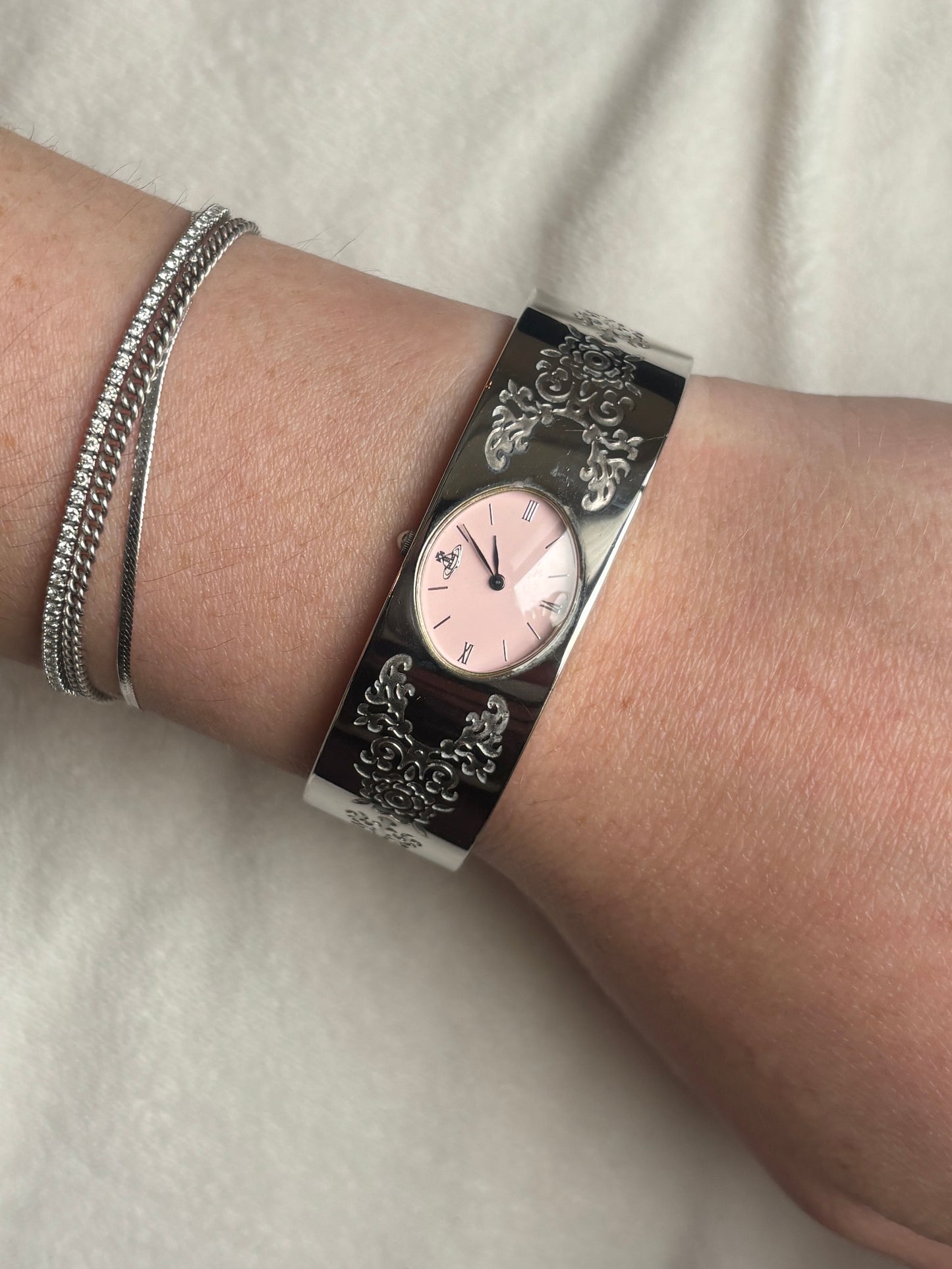 Vivienne Westwood Pink Dial Orb Watch - Working