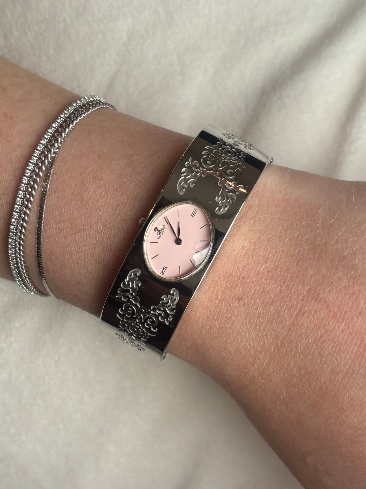 Vivienne Westwood Pink Dial Orb Watch - Working