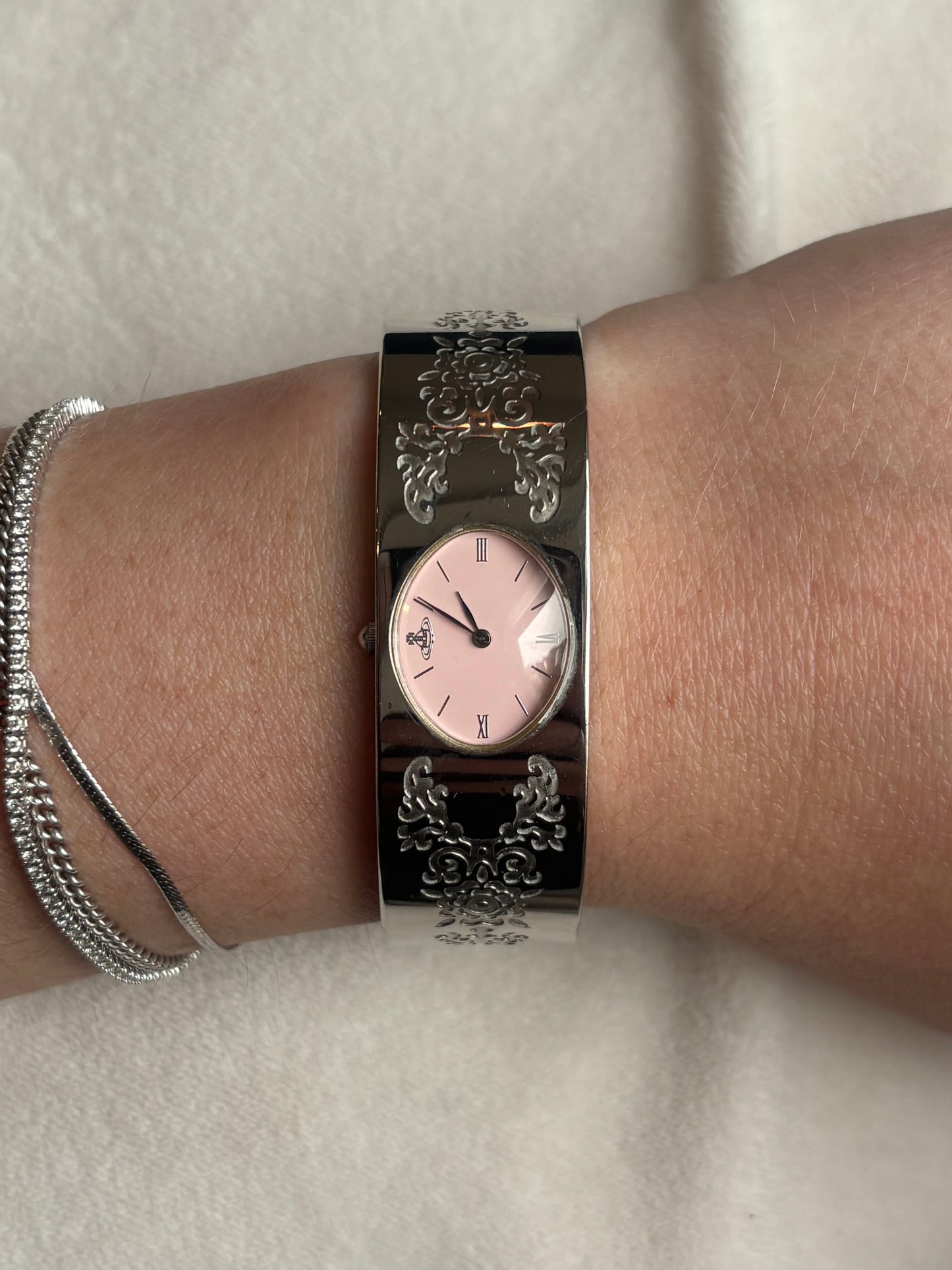 Vivienne Westwood Pink Dial Orb Watch - Working