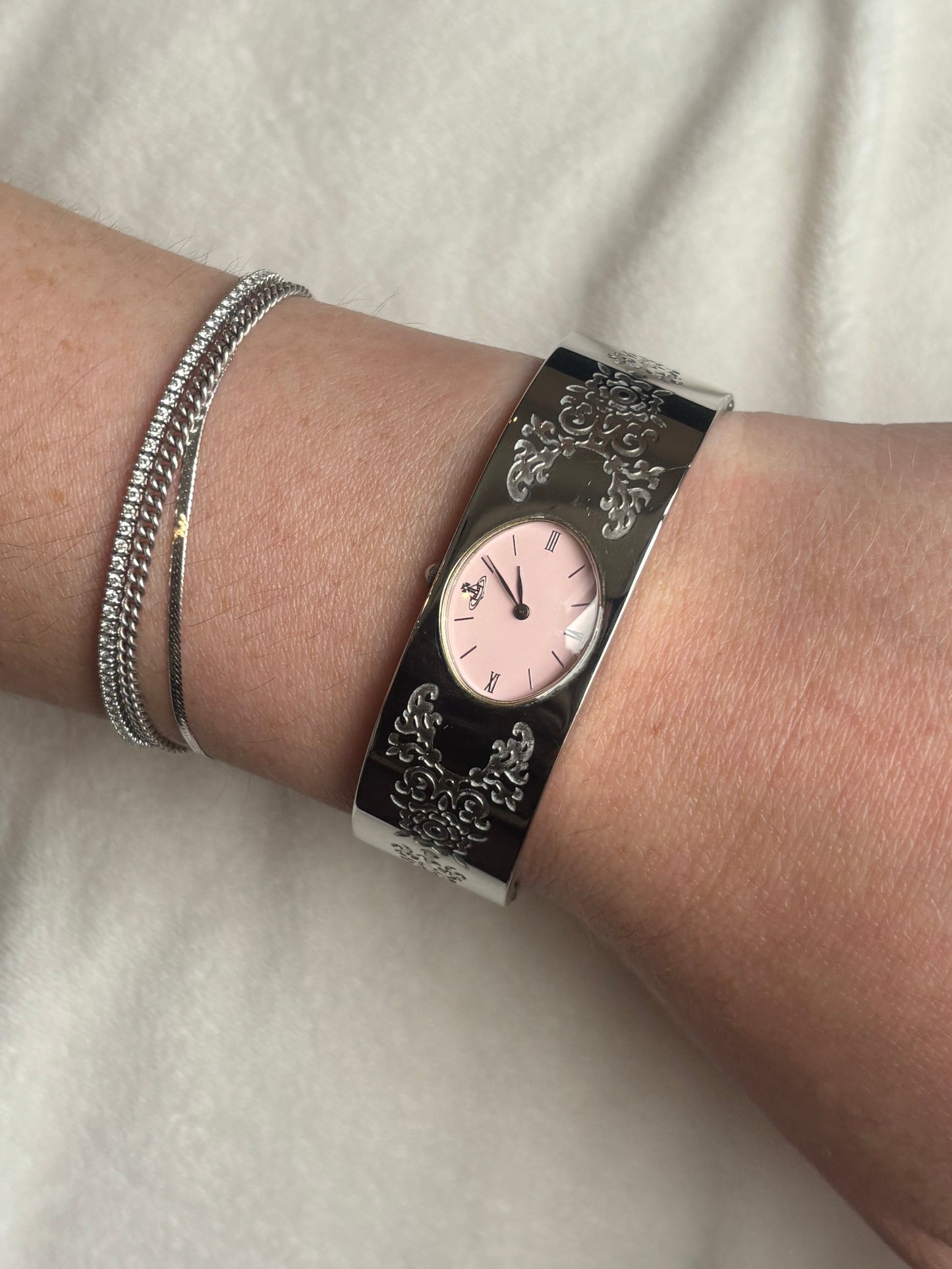 Vivienne Westwood Pink Dial Orb Watch - Working