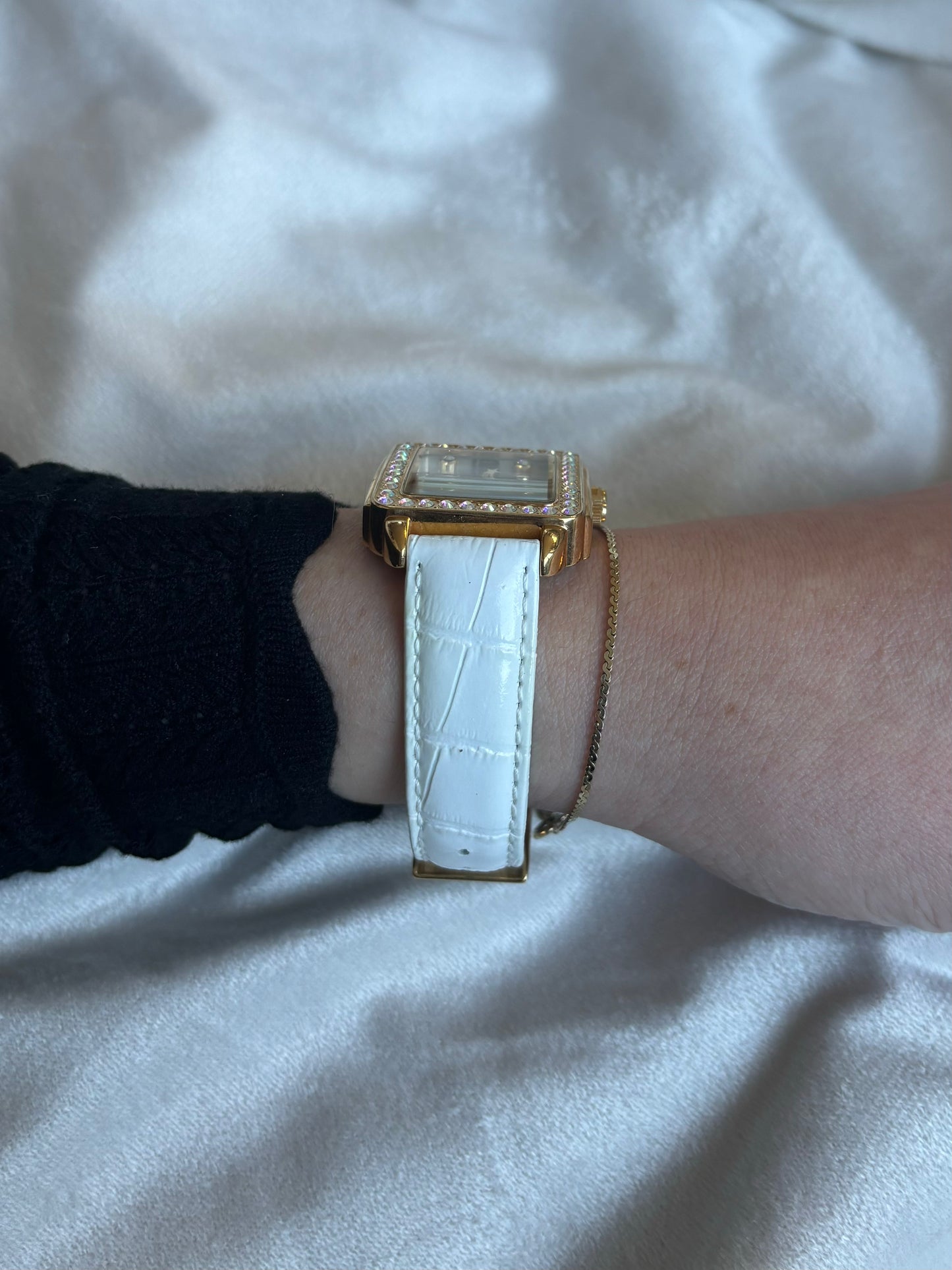 vintage coveted kirks folly leather band watch - working