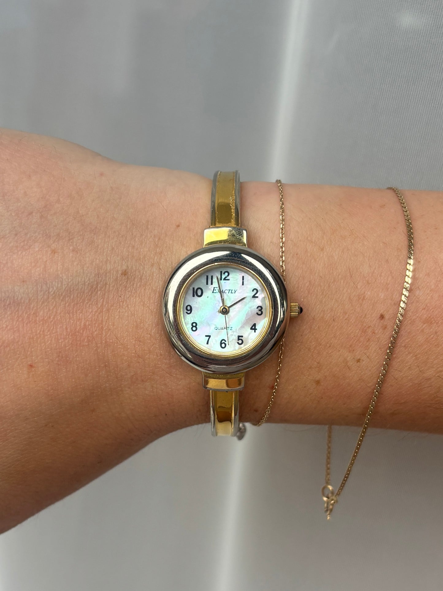 Rare & Coveted Interchangeable Pearl Dial Watch - Working