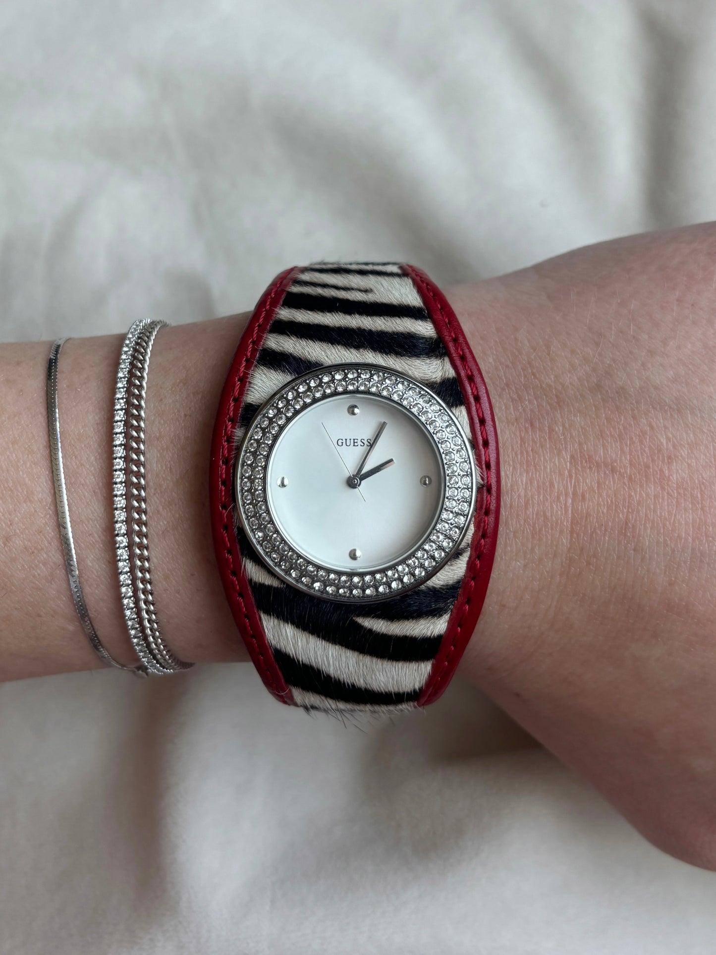 2000s Pony Hair Guess Watch - Working
