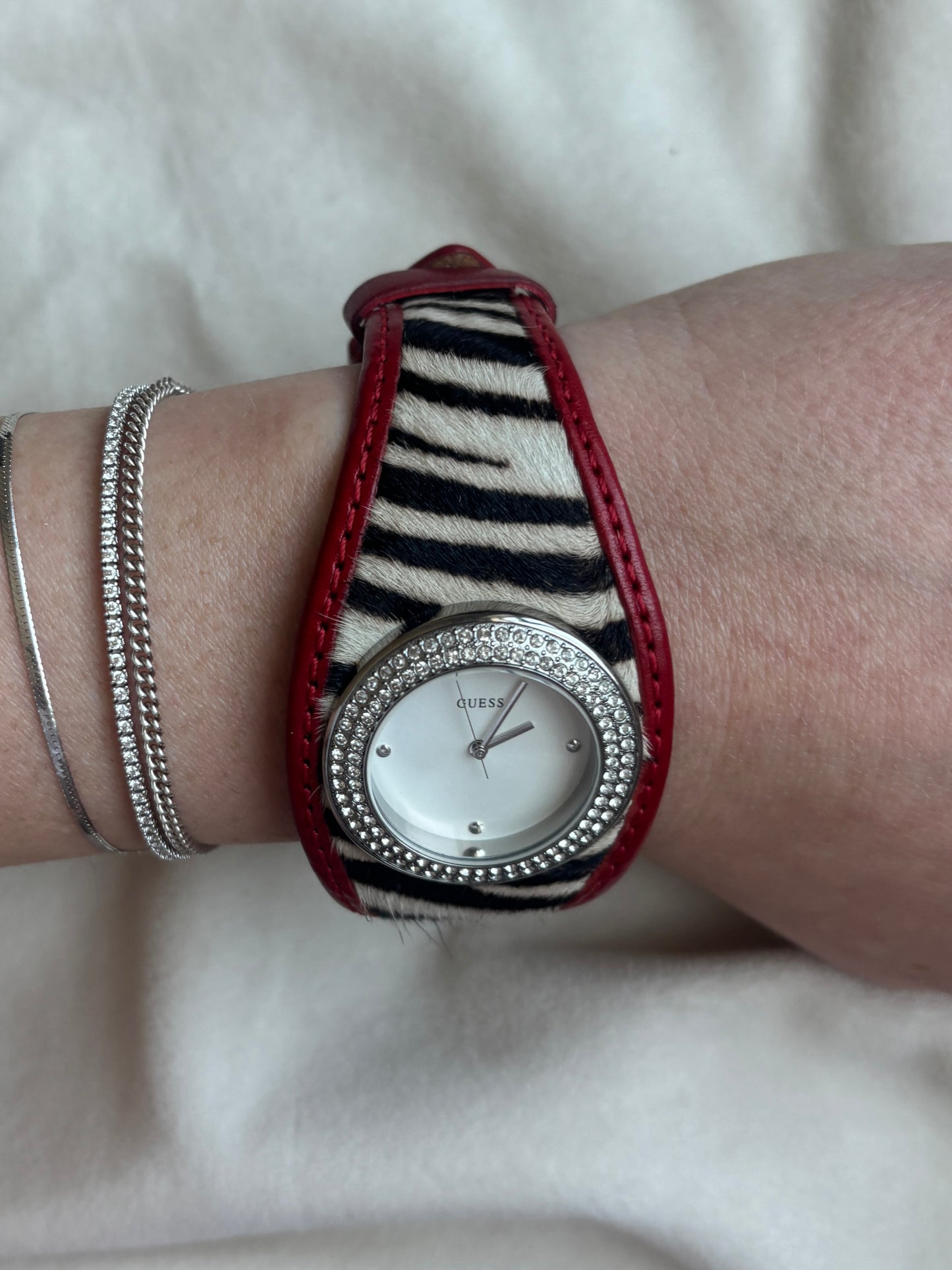 2000s Pony Hair Guess Watch - Working