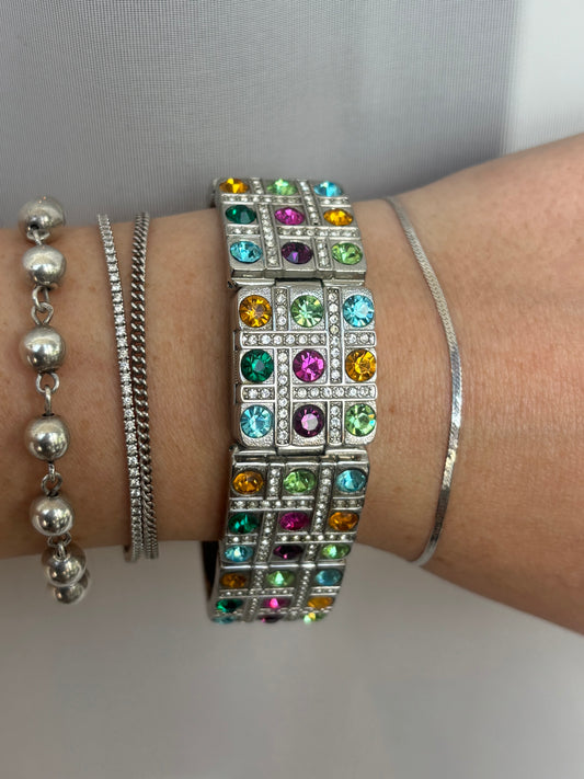 Rare Gem & Pearl Hidden Dial Watch by Suzanne Somers