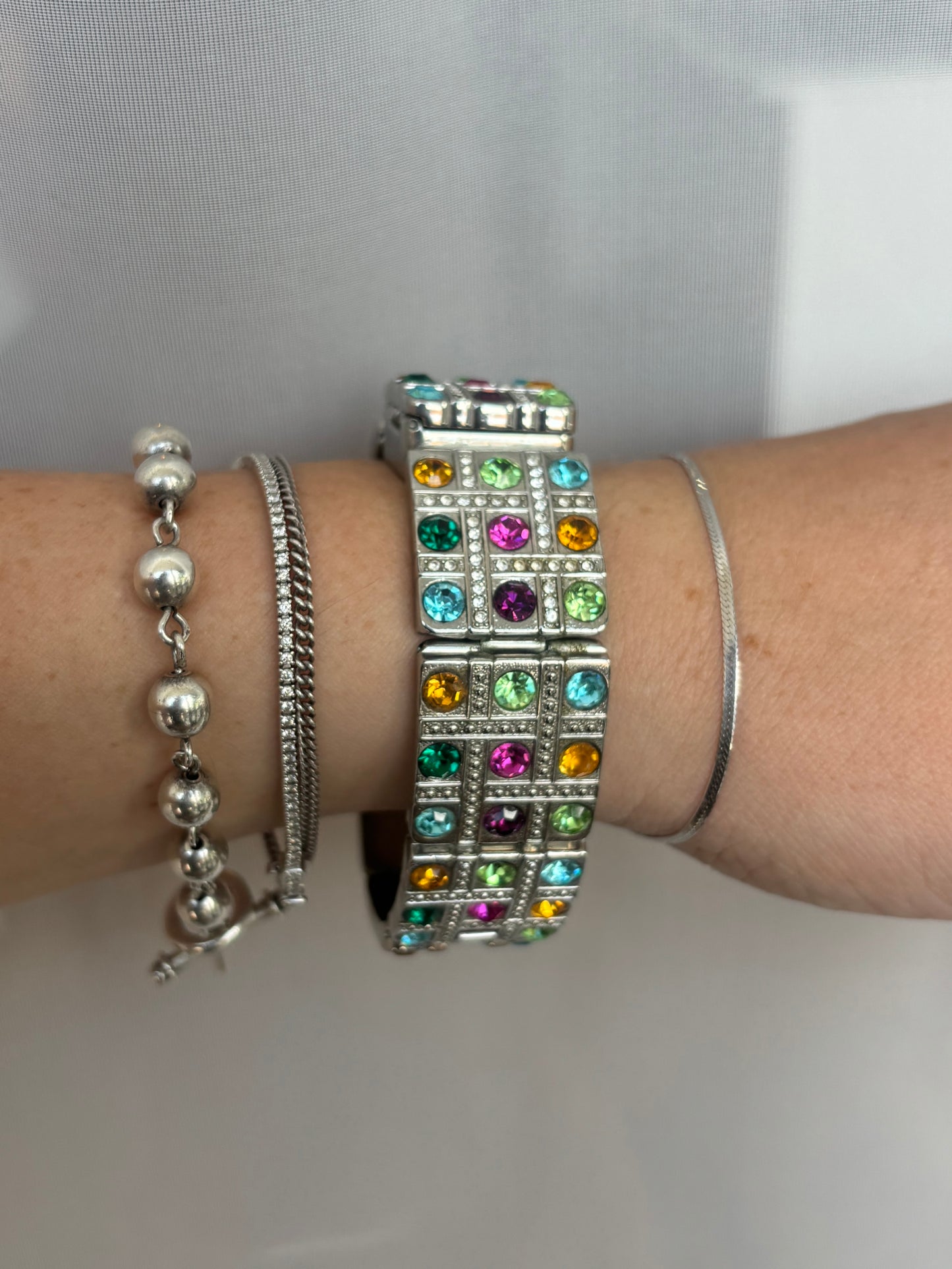 Rare Gem & Pearl Hidden Dial Watch by Suzanne Somers