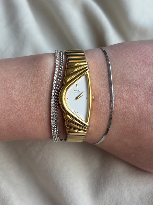 Rare Coveted Seiko Half-Moon Watch - Working