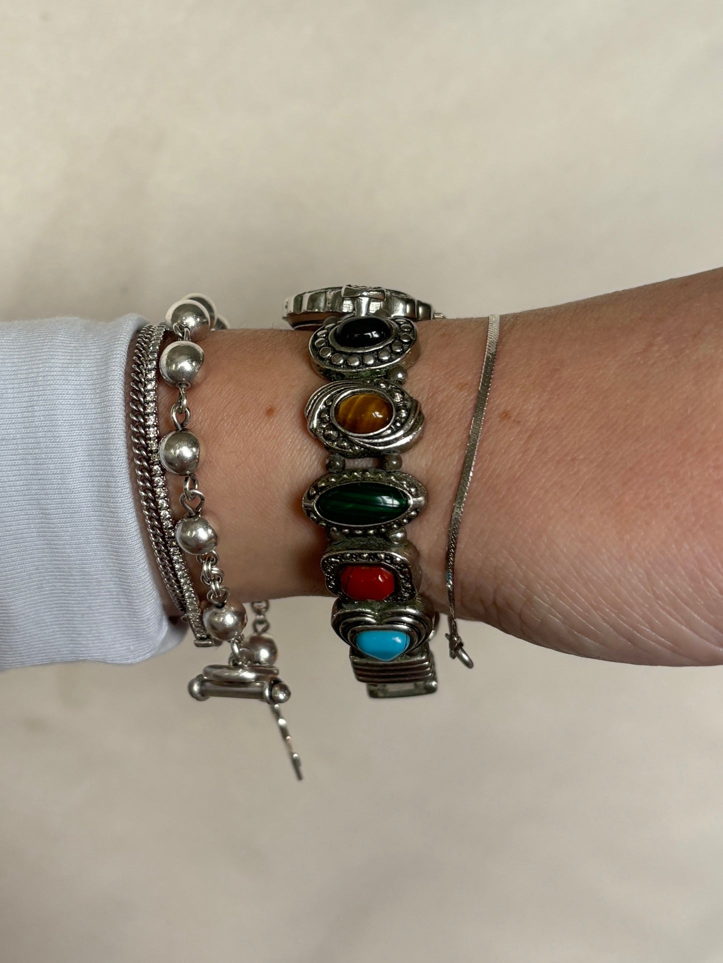 Vintage Scarab-Style Heart Watch - Working