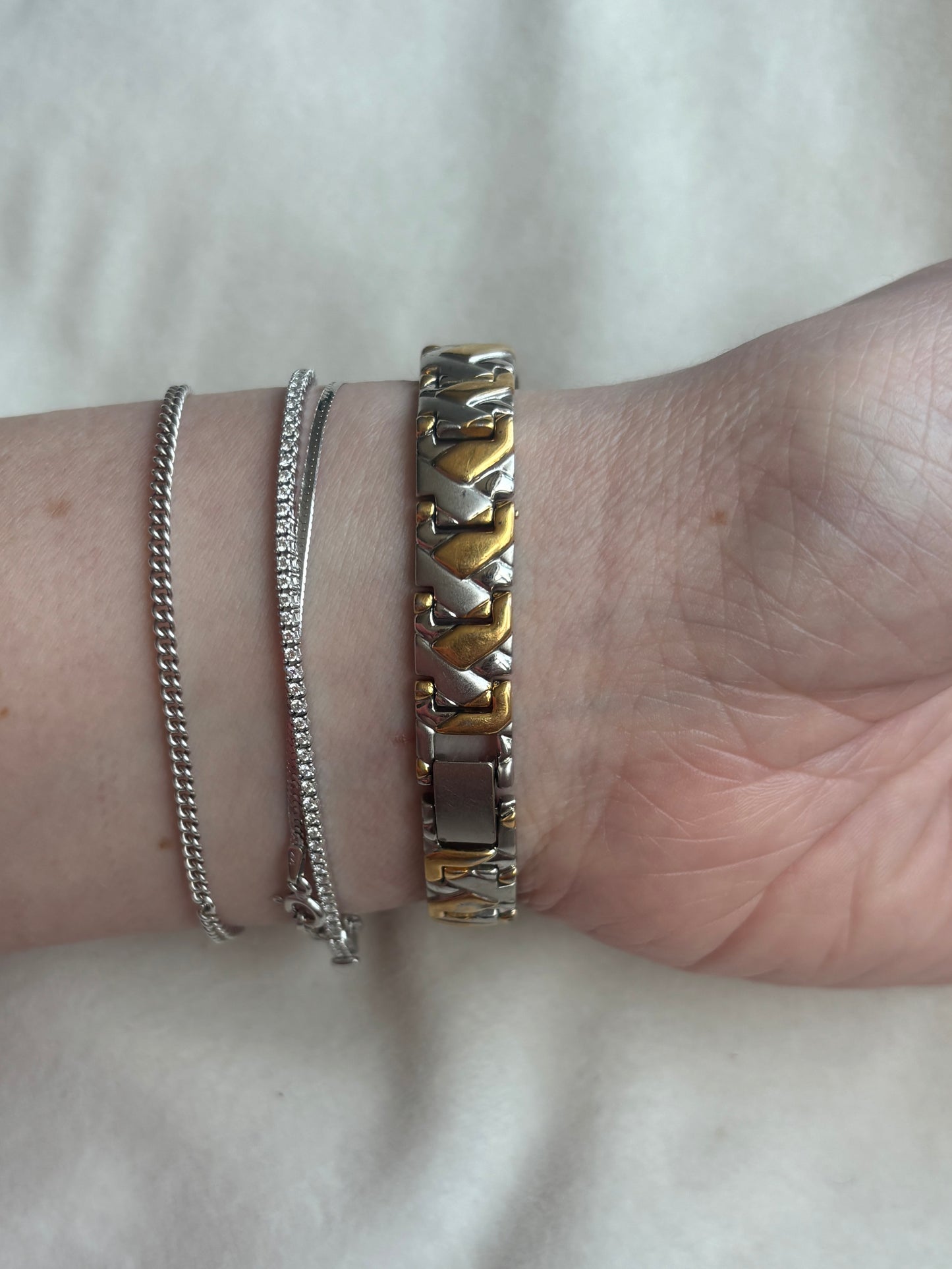 Vintage Two-Tone Braided Seiko - Working