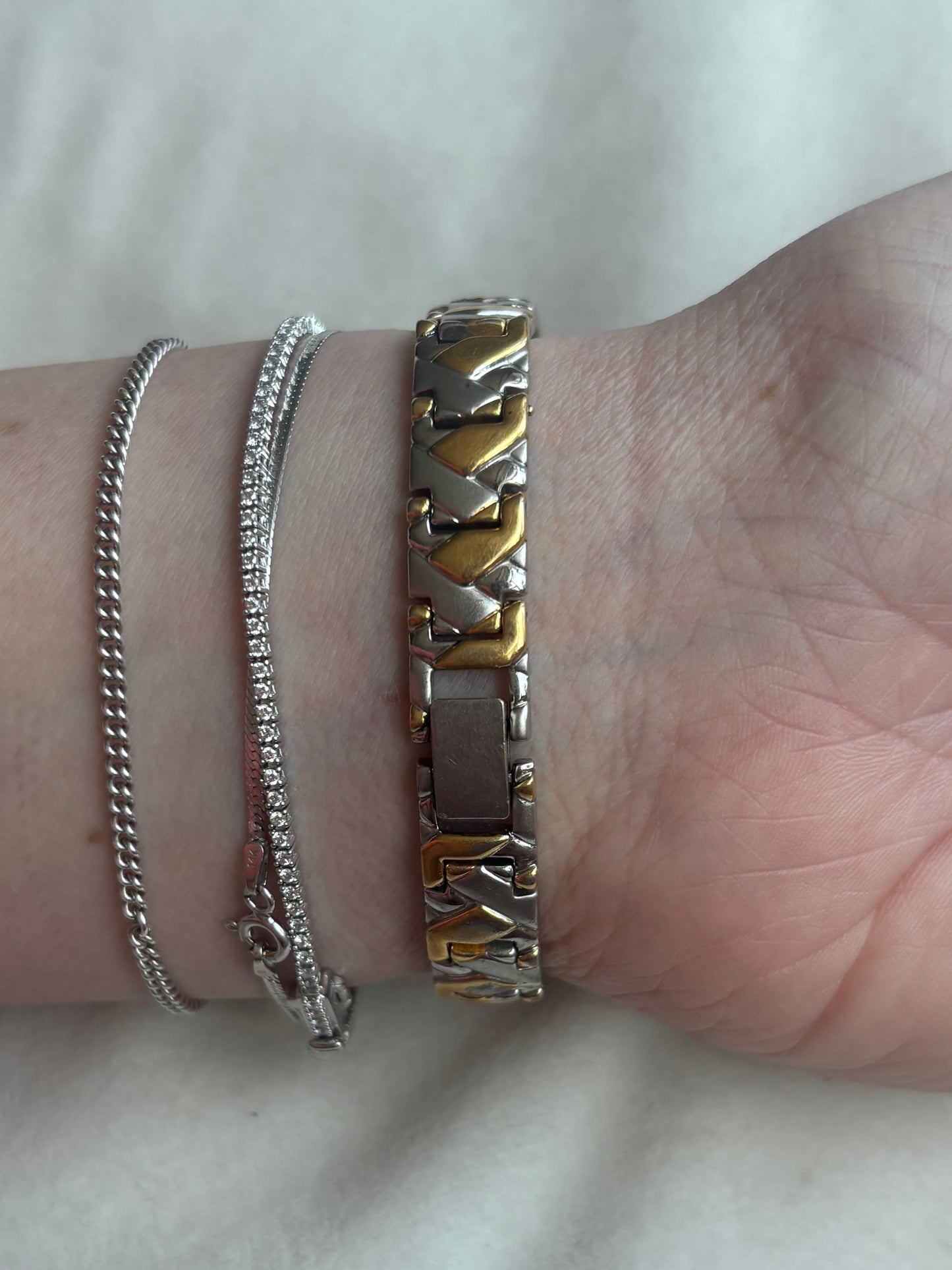 Vintage Two-Tone Braided Seiko - Working