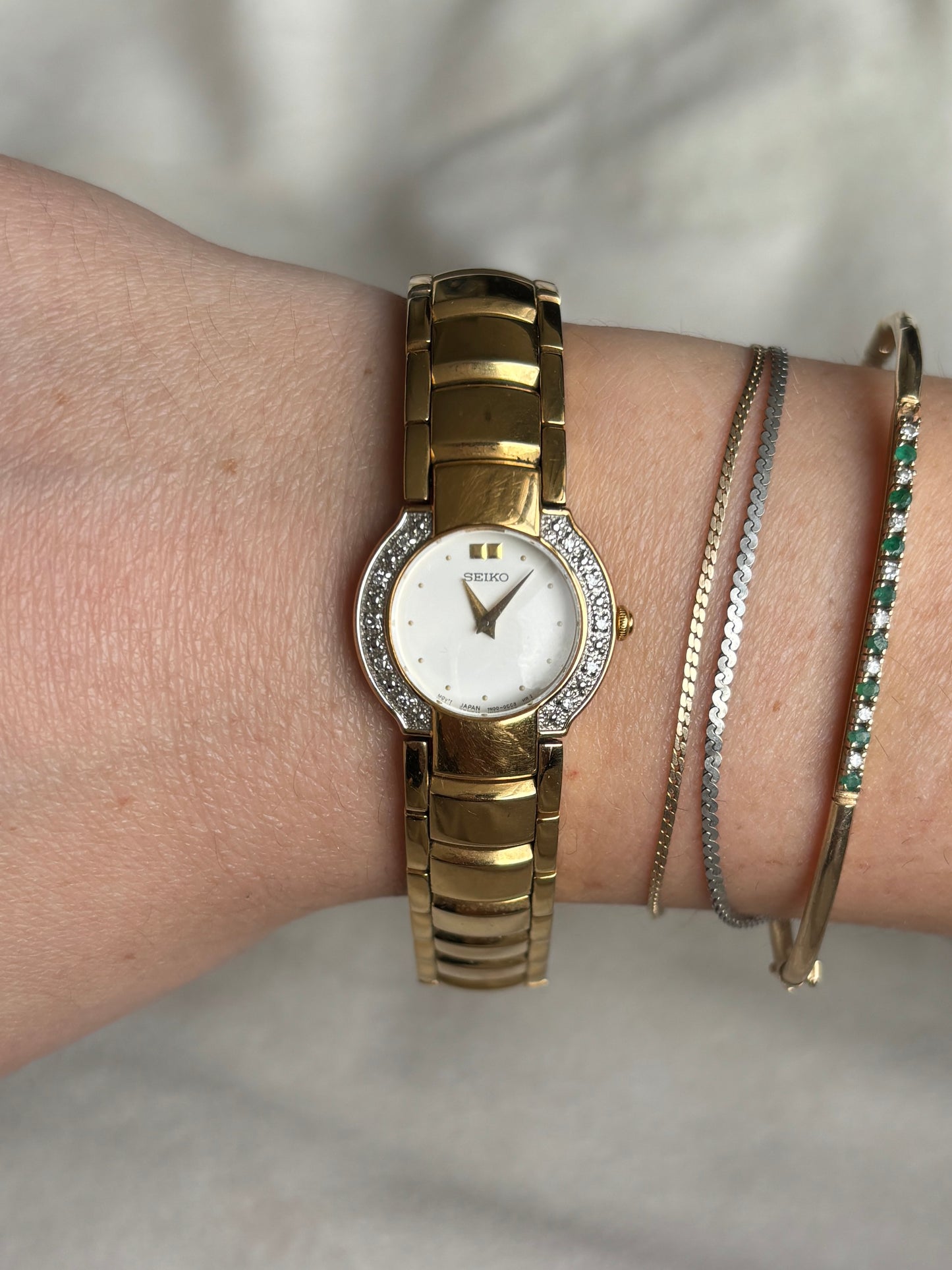 rare vintage diamond seiko - working