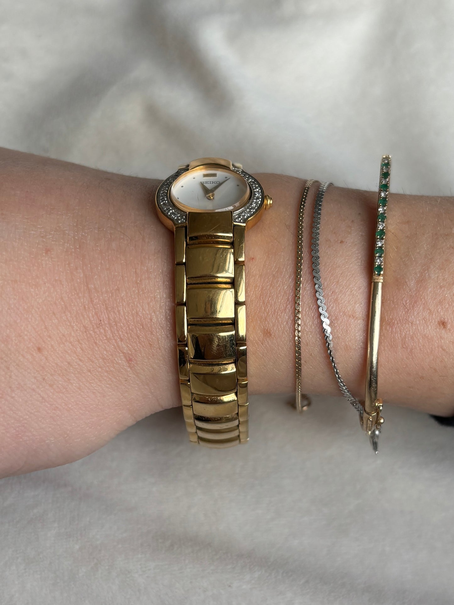 rare vintage diamond seiko - working
