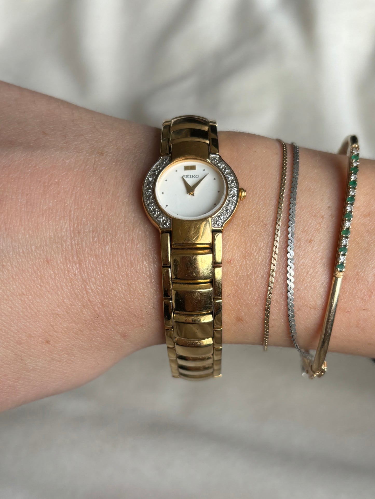 rare vintage diamond seiko - working