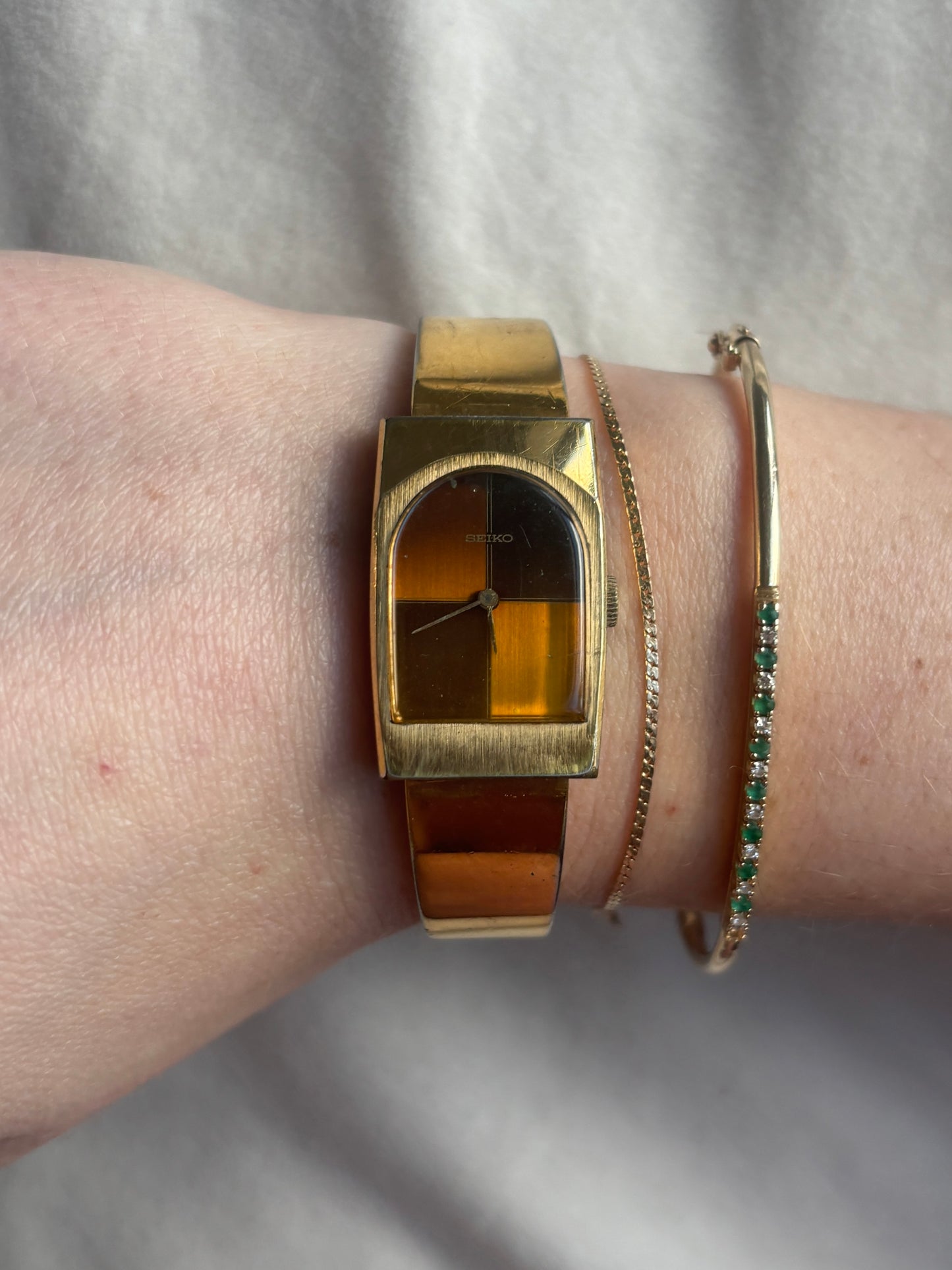 Rare Tiger's Eye Seiko - Working