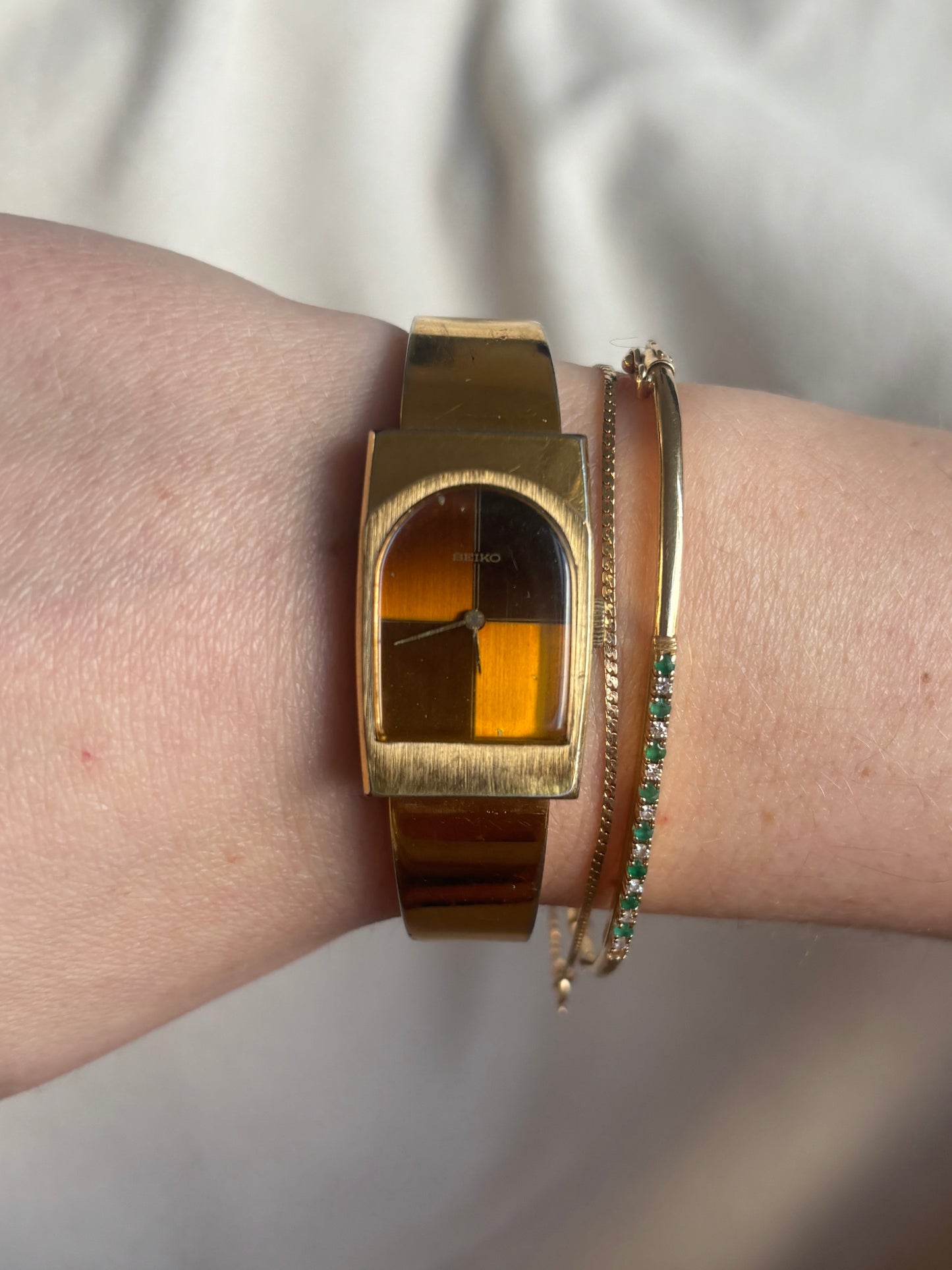 Rare Tiger's Eye Seiko - Working