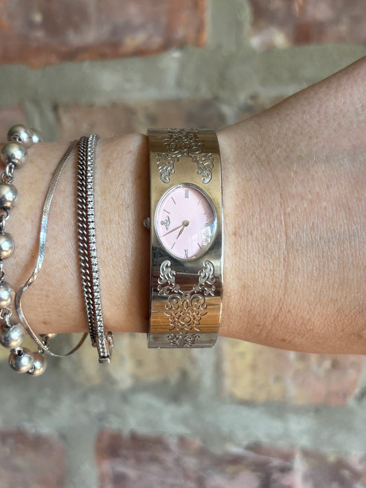 Vivienne Westwood Pink Dial Orb Watch