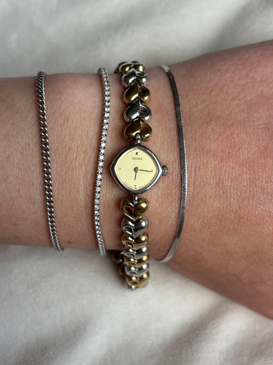 Rare Two-Toned Dainty Heart Seiko - Working