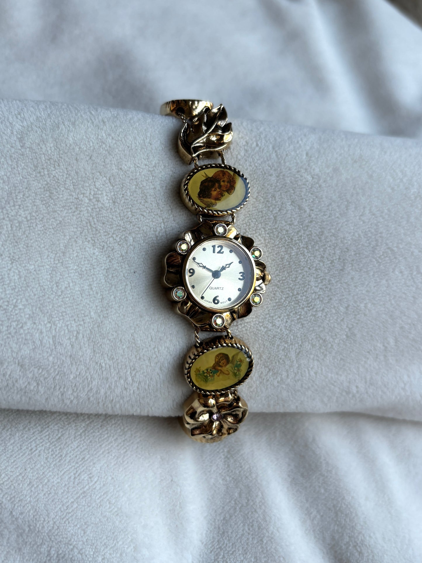 extremely rare gold angel watch - working