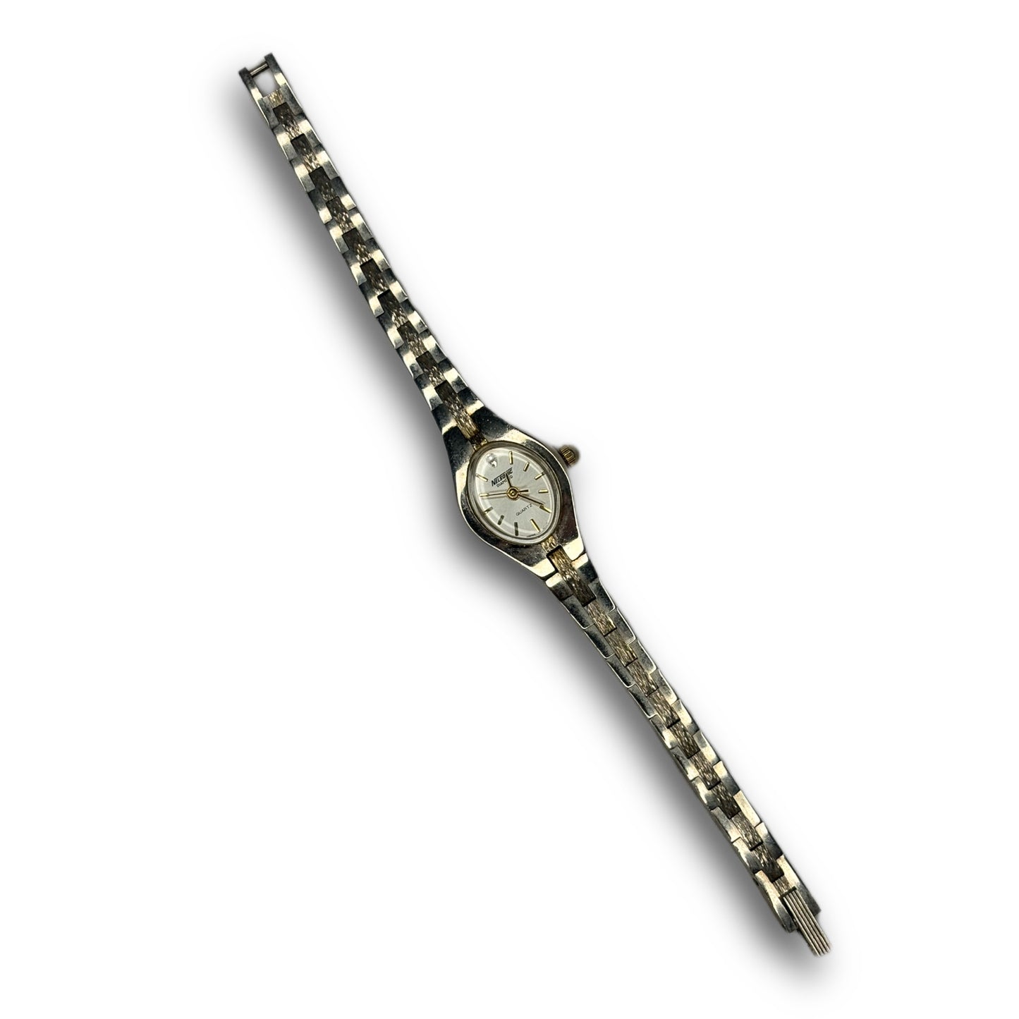 dainty silver vintage watch