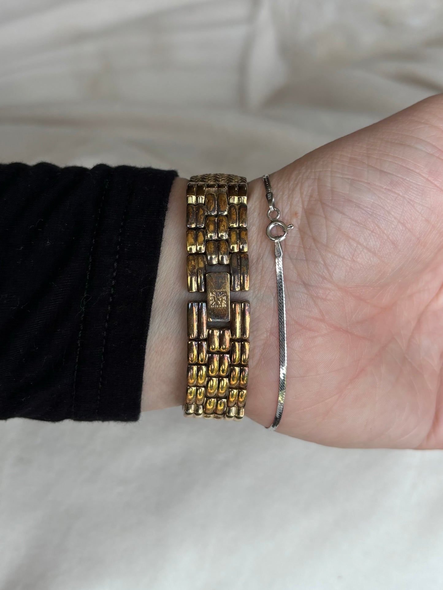 vintage dainty diamond anne klein watch