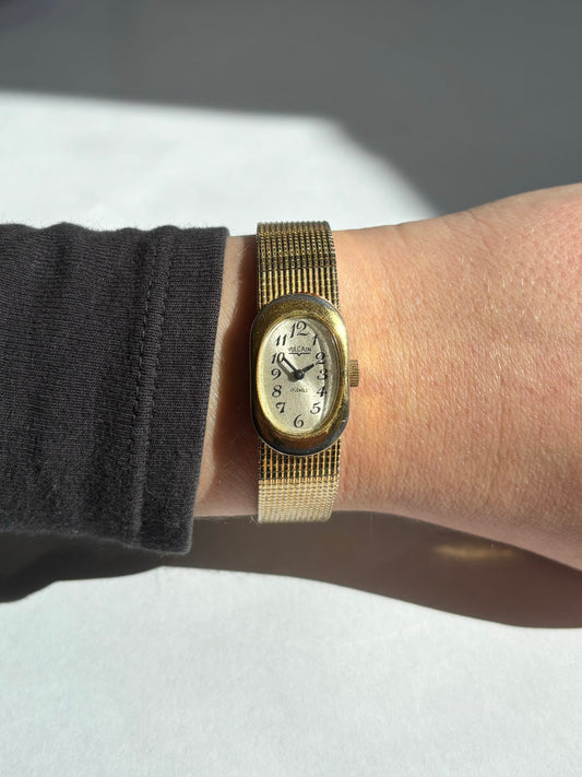 antique oval vulcain wind-up watch