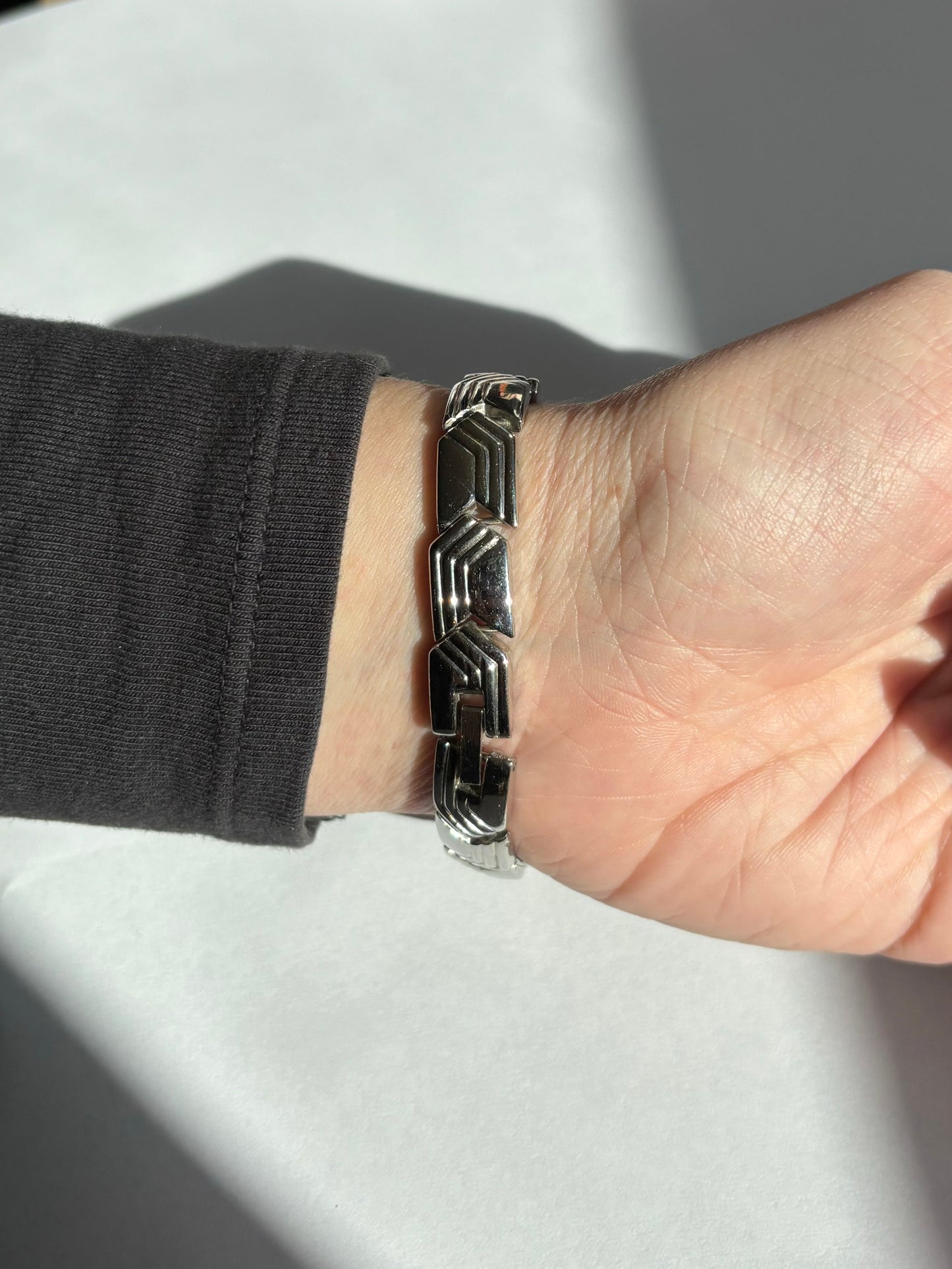 vintage silver detailed dainty watch