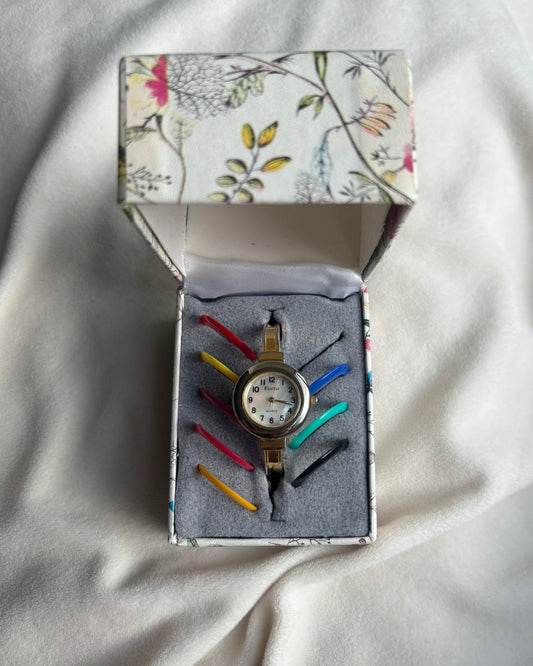 Rare & Coveted Interchangeable Pearl Dial Watch - Working