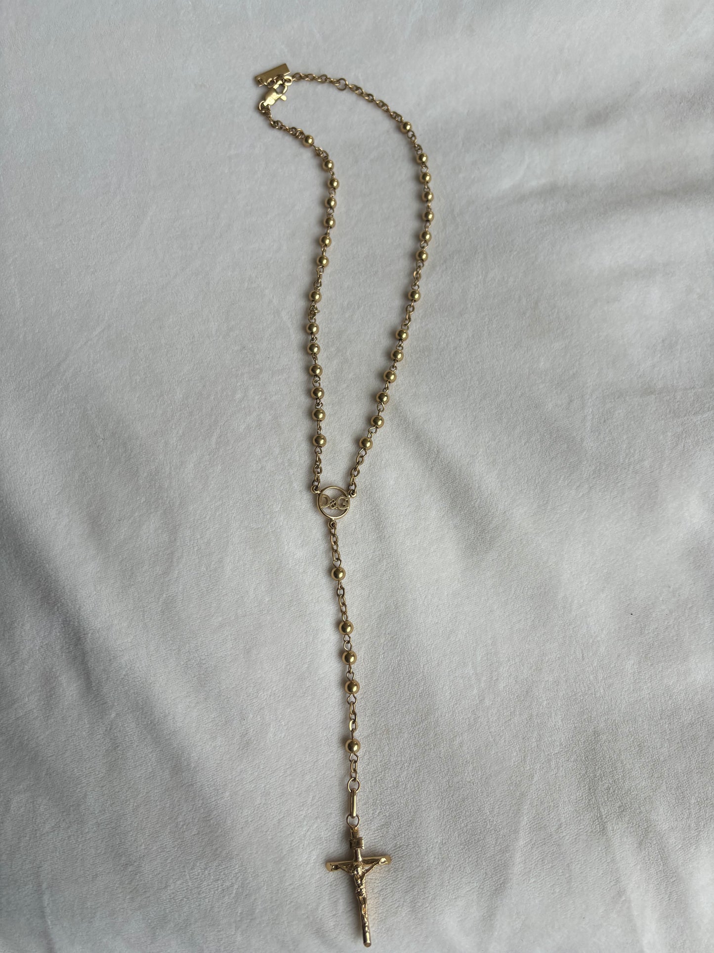 rare authentic 90s gold Dolce & Gabbana rosary