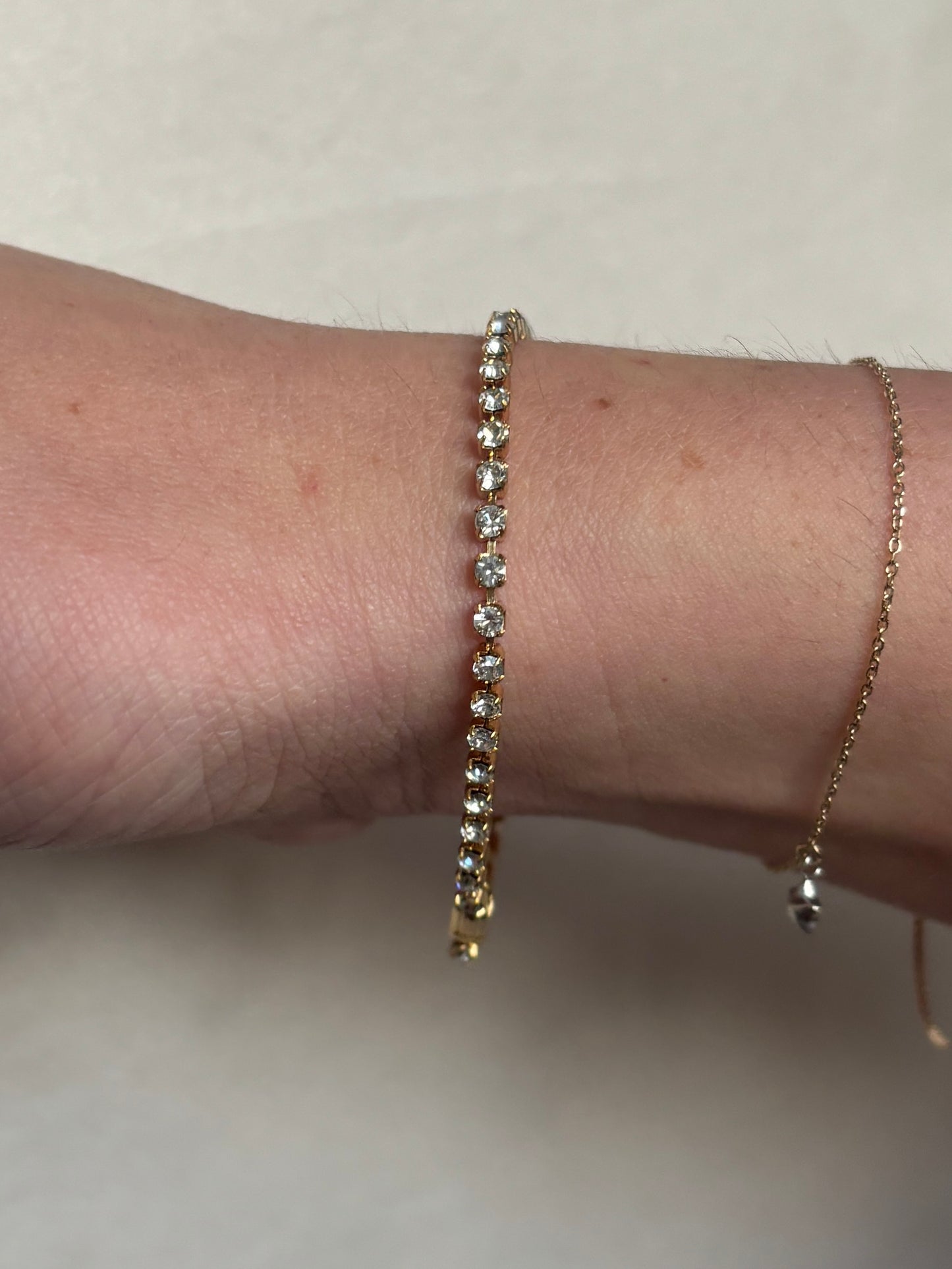 Vintage Gold Stacking Tennis Bracelet