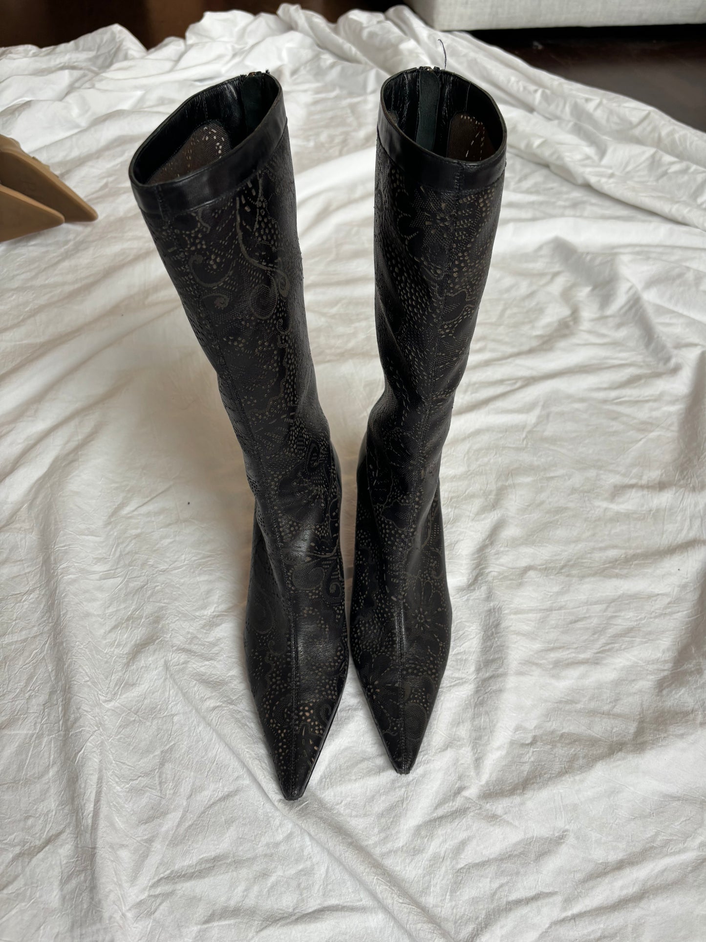 Authentic 90s Laser-Cut Jimmy Choo Boots