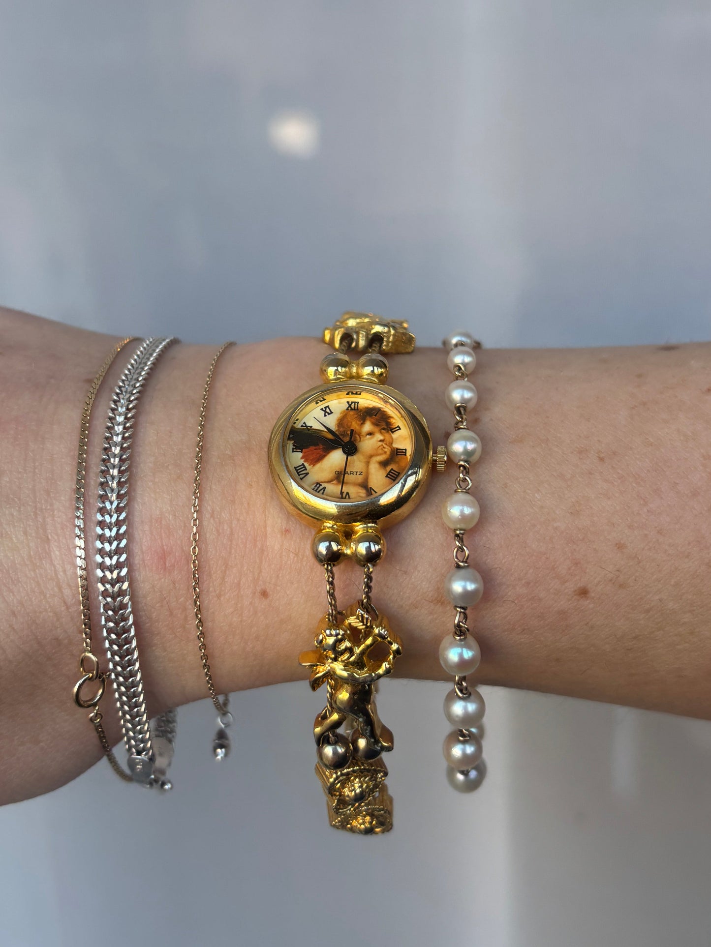 Angel Love Sliding Charm Watch - Working