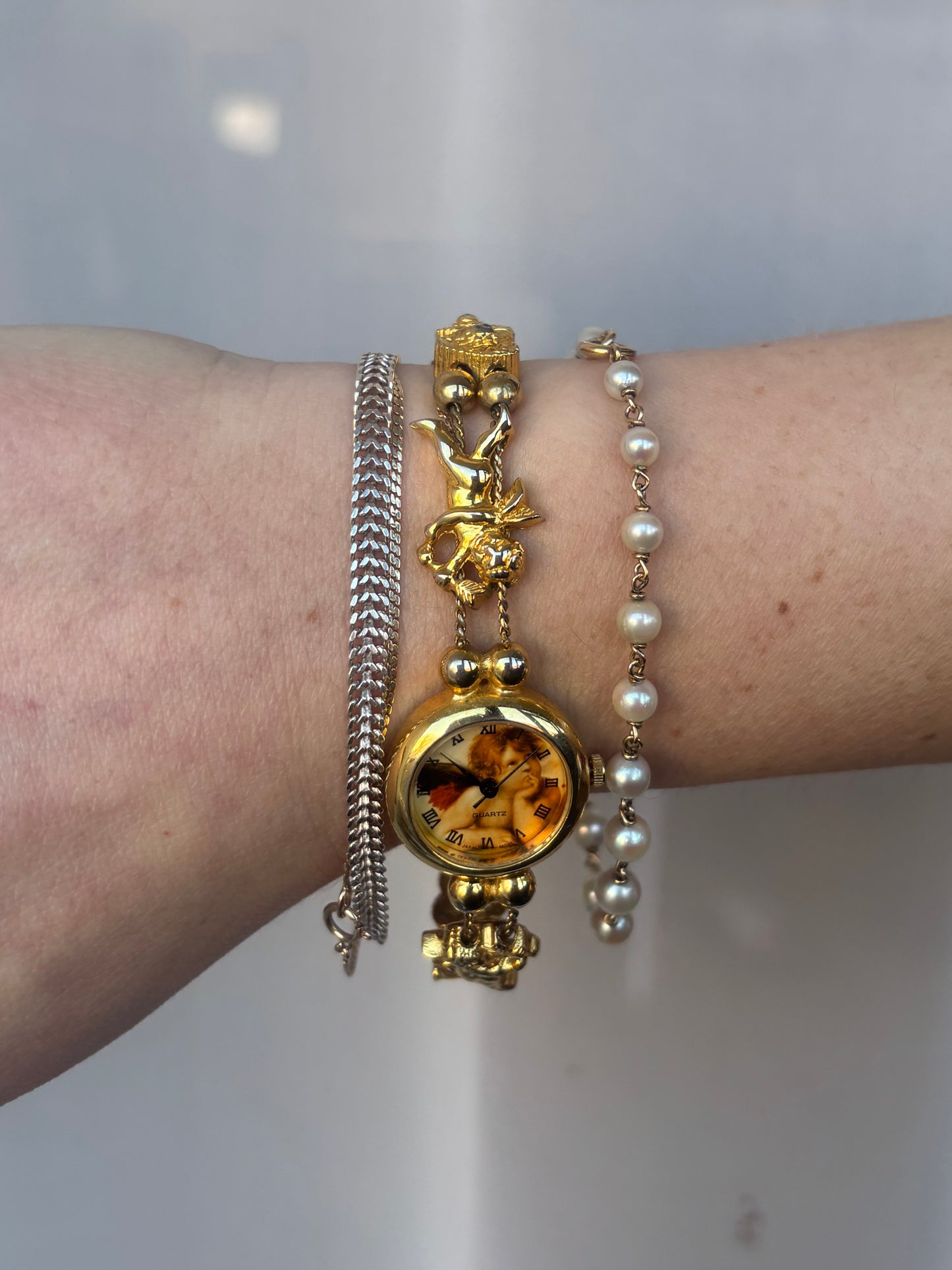Angel Love Sliding Charm Watch - Working
