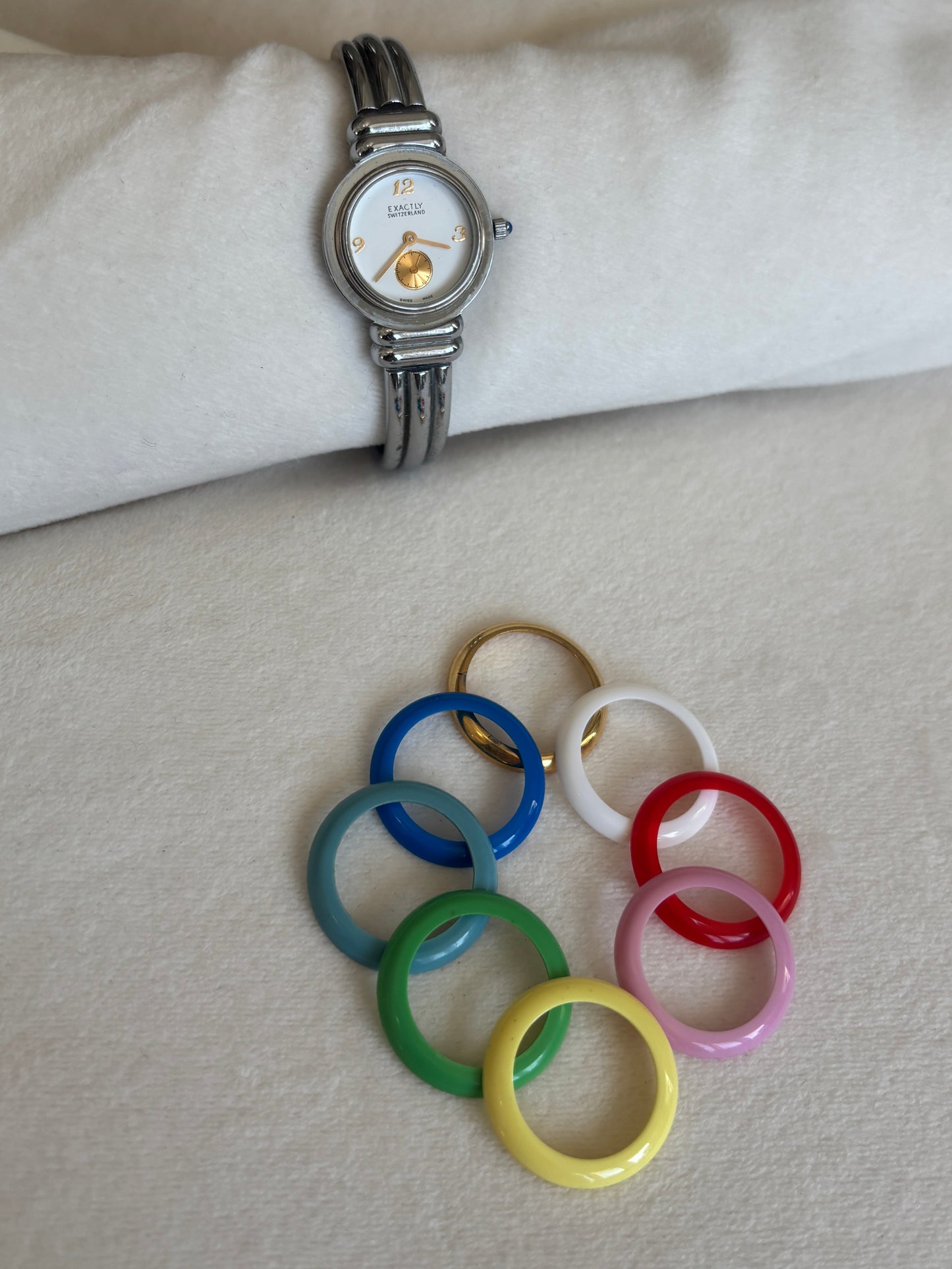 Silver Interchangeable Bezel Watch - Working