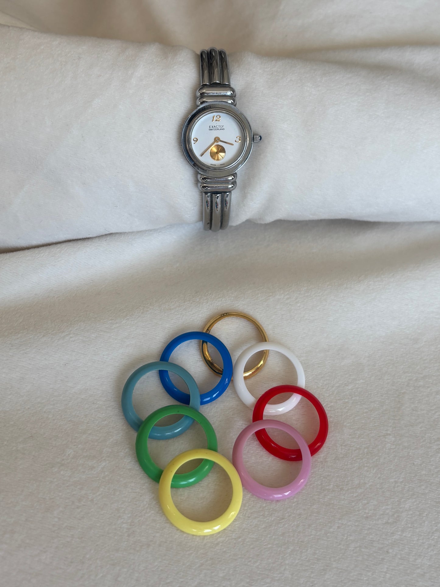 Silver Interchangeable Bezel Watch - Working