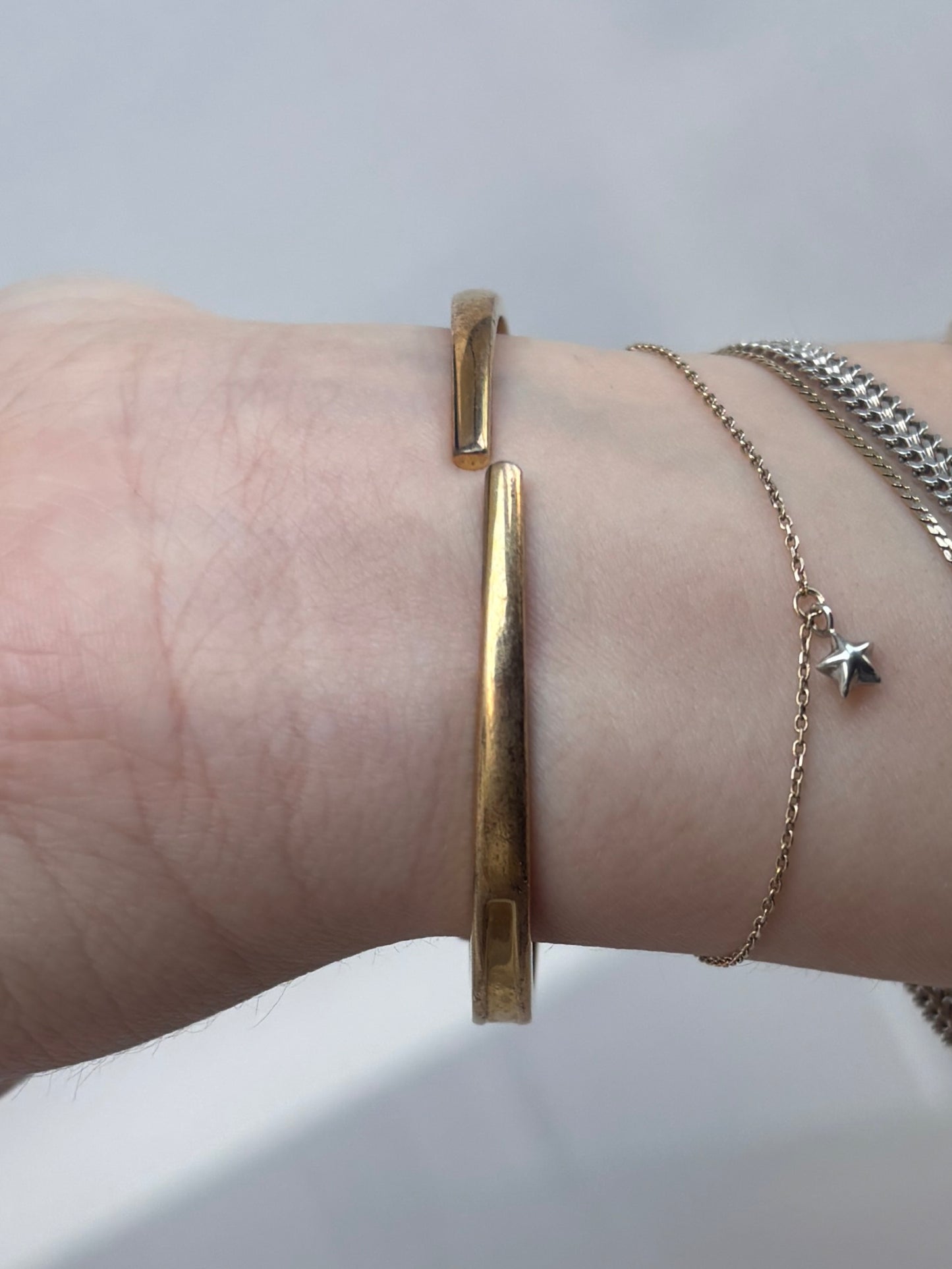 Gold Pearl Dial Interchangeable Bezel Watch