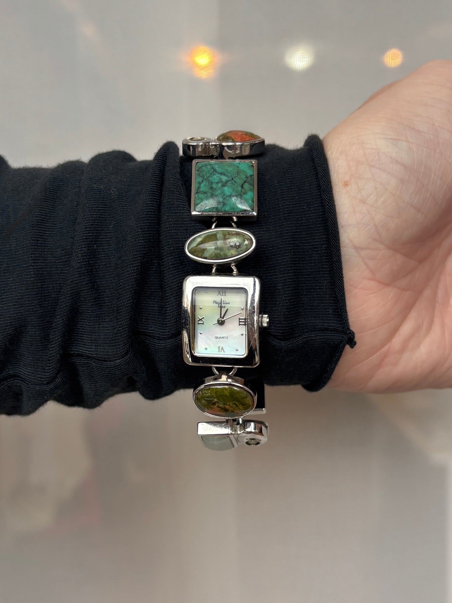 Vintage Asymmetric Jade Watch - Working