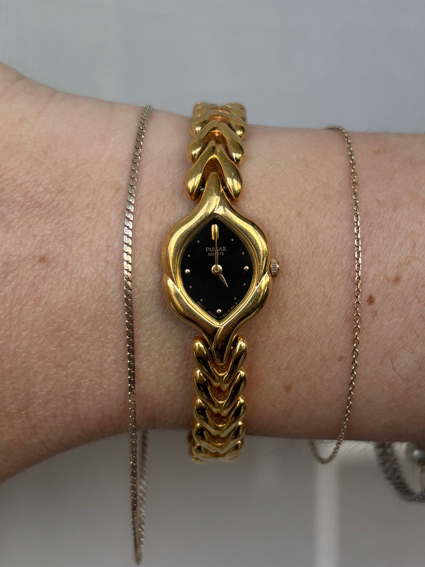 Dainty Gold Plated Vintage Pulsar by Seiko -