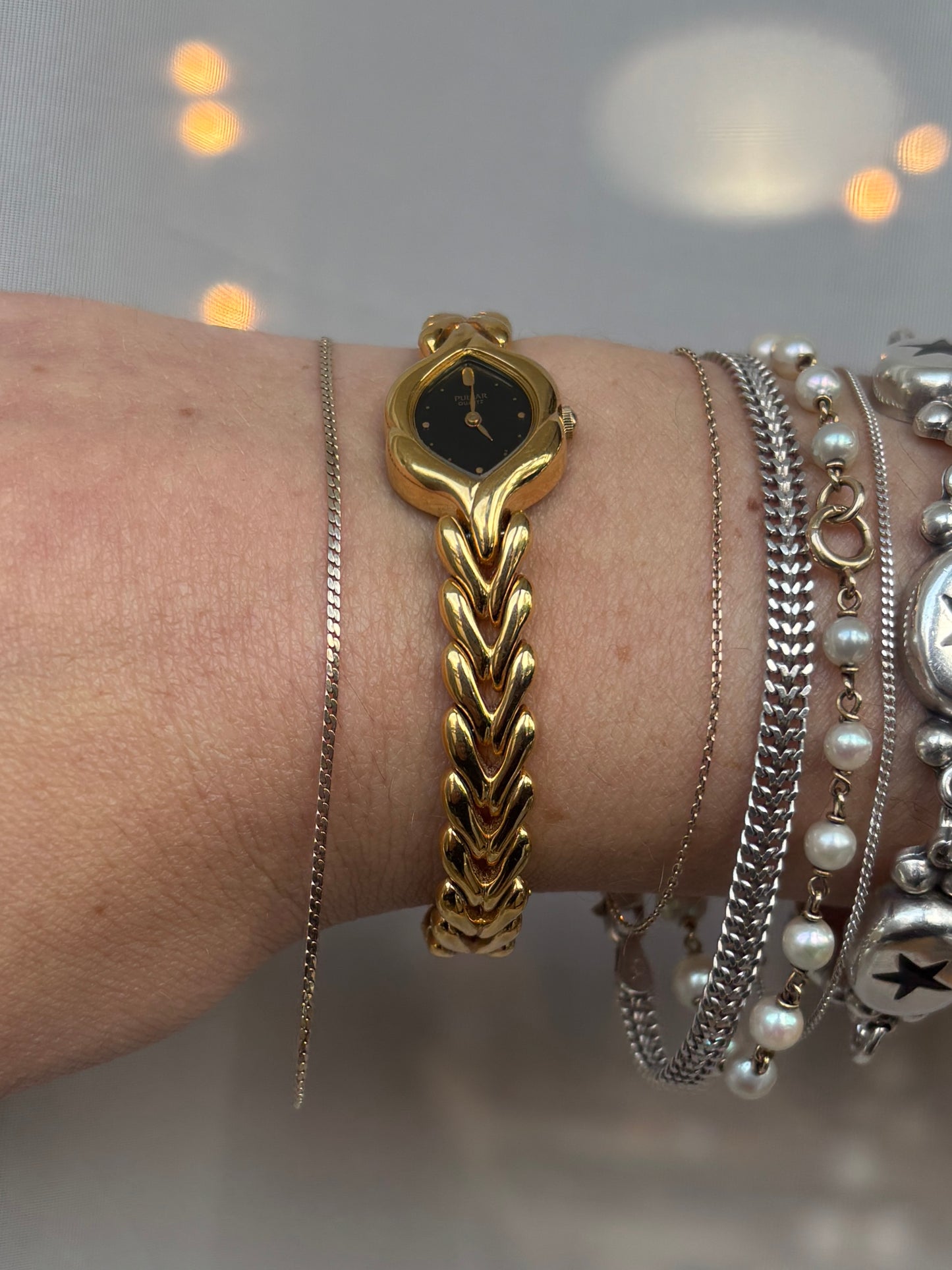 Dainty Gold Plated Vintage Pulsar by Seiko -