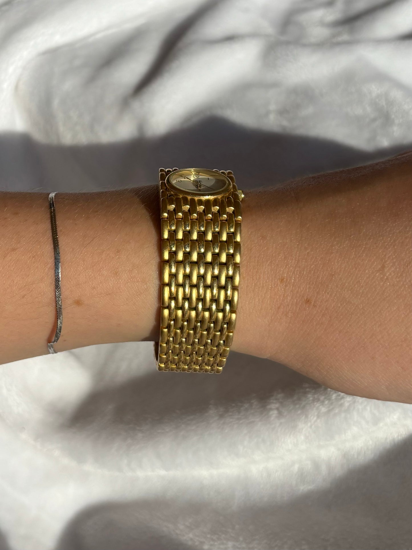 vintage gold bracelet cocktail watch - working