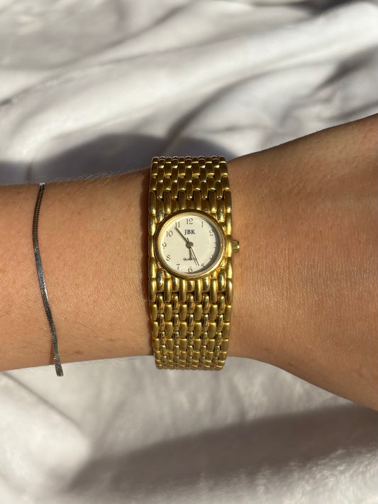 vintage gold bracelet cocktail watch - working