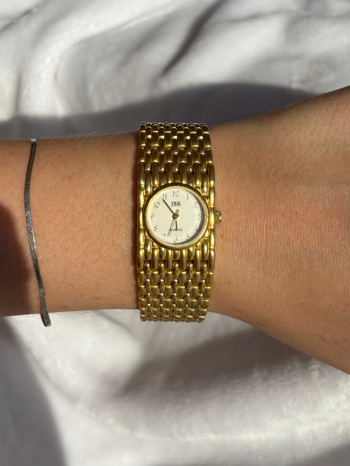 vintage gold bracelet cocktail watch - working