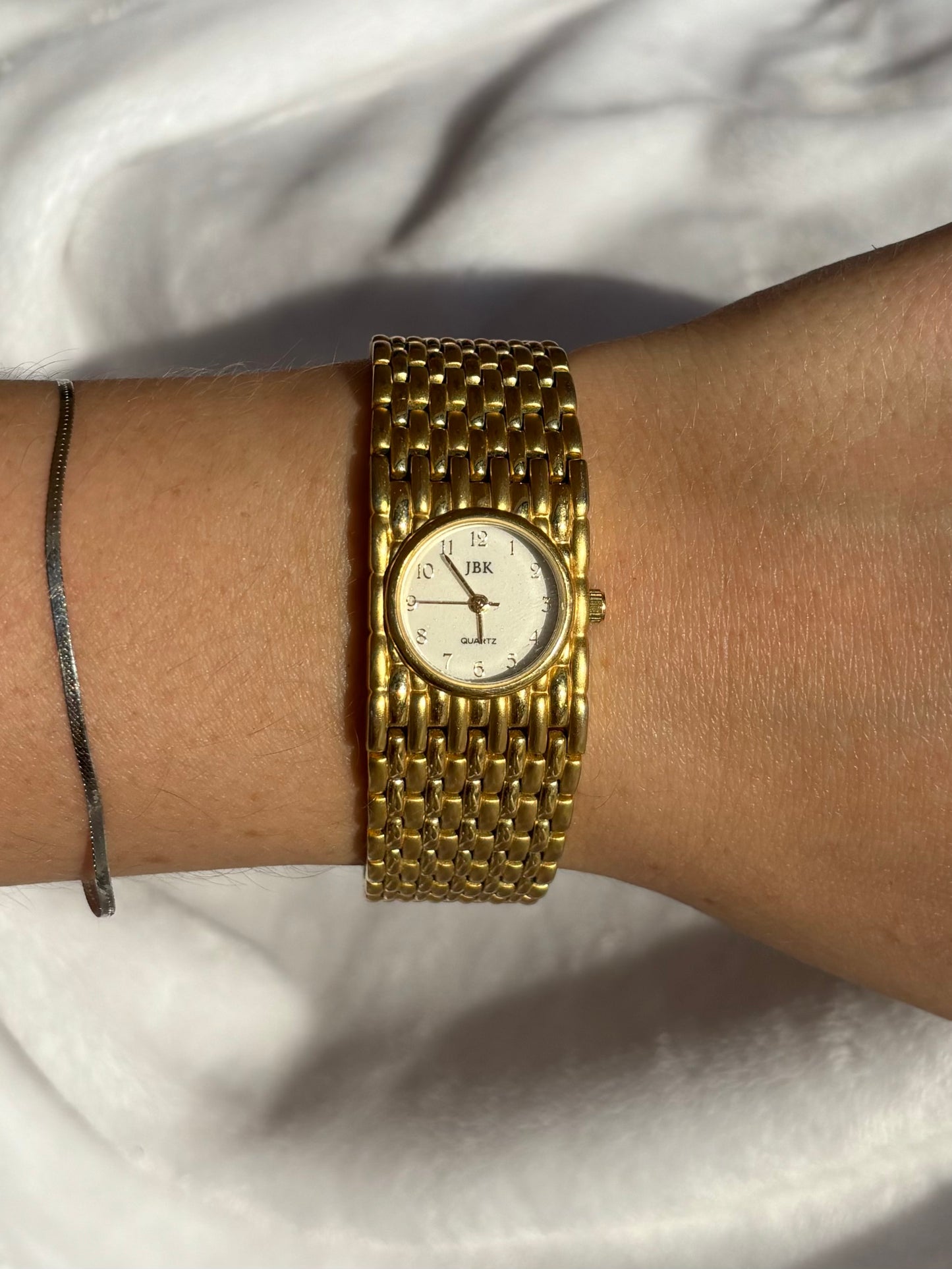 vintage gold bracelet cocktail watch - working